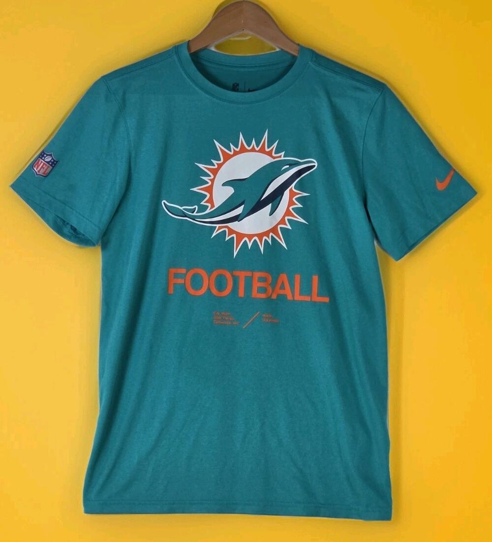 Nike Dri-Fit Miami Dolphins Men’s Small NFL Football On Field Apparel T-Shirt